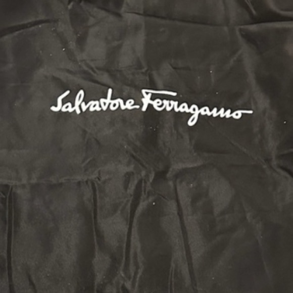 Salvatore Ferragamo black nylon zip protective garment travel bag - Picture 2 of 4